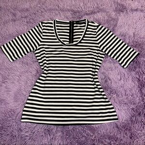 Green Envelope Los Angeles Striped Top